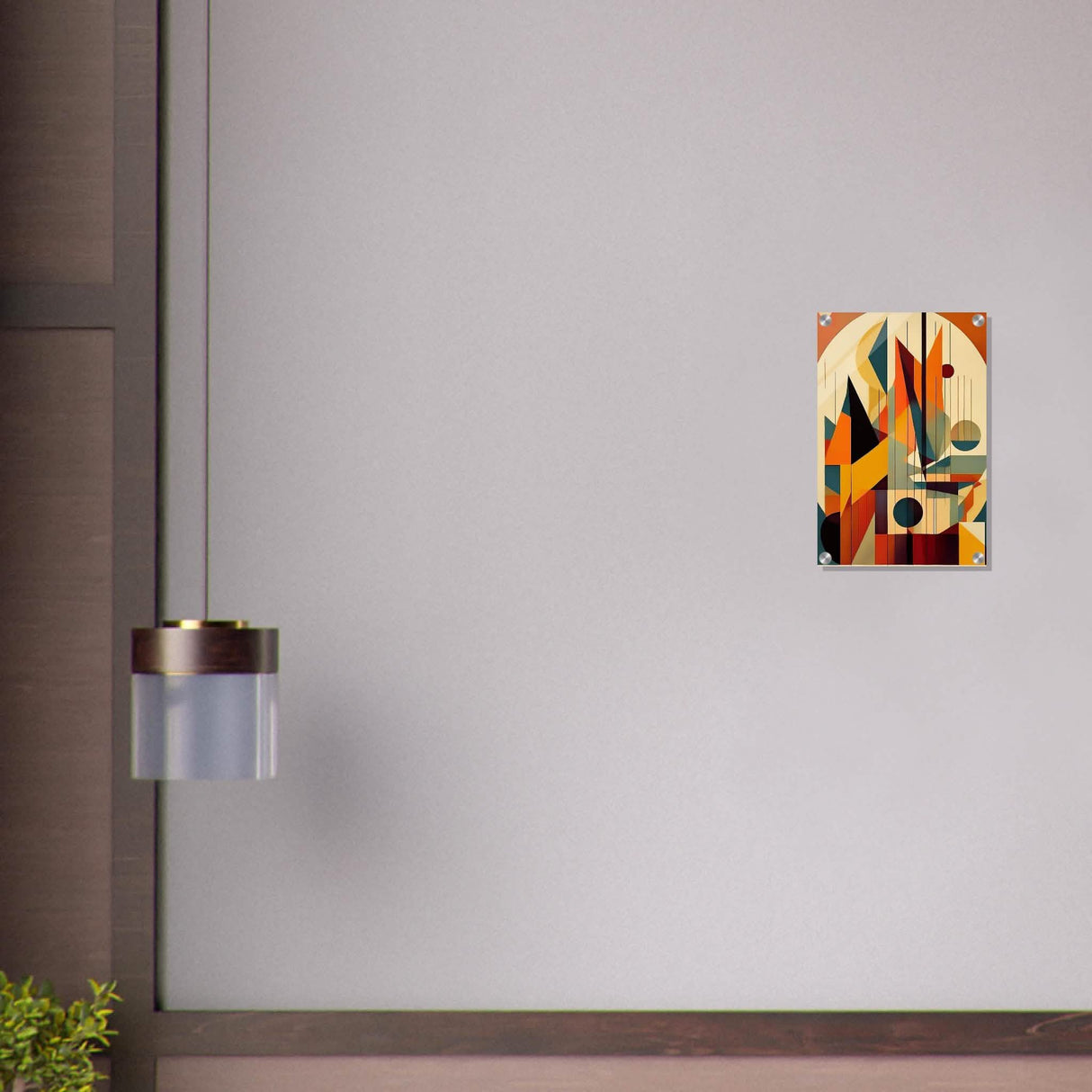 Da Vinci Geometric Cubism Modern Wall Art - Acrylic Print - 30x45 cm / 12x18″ -