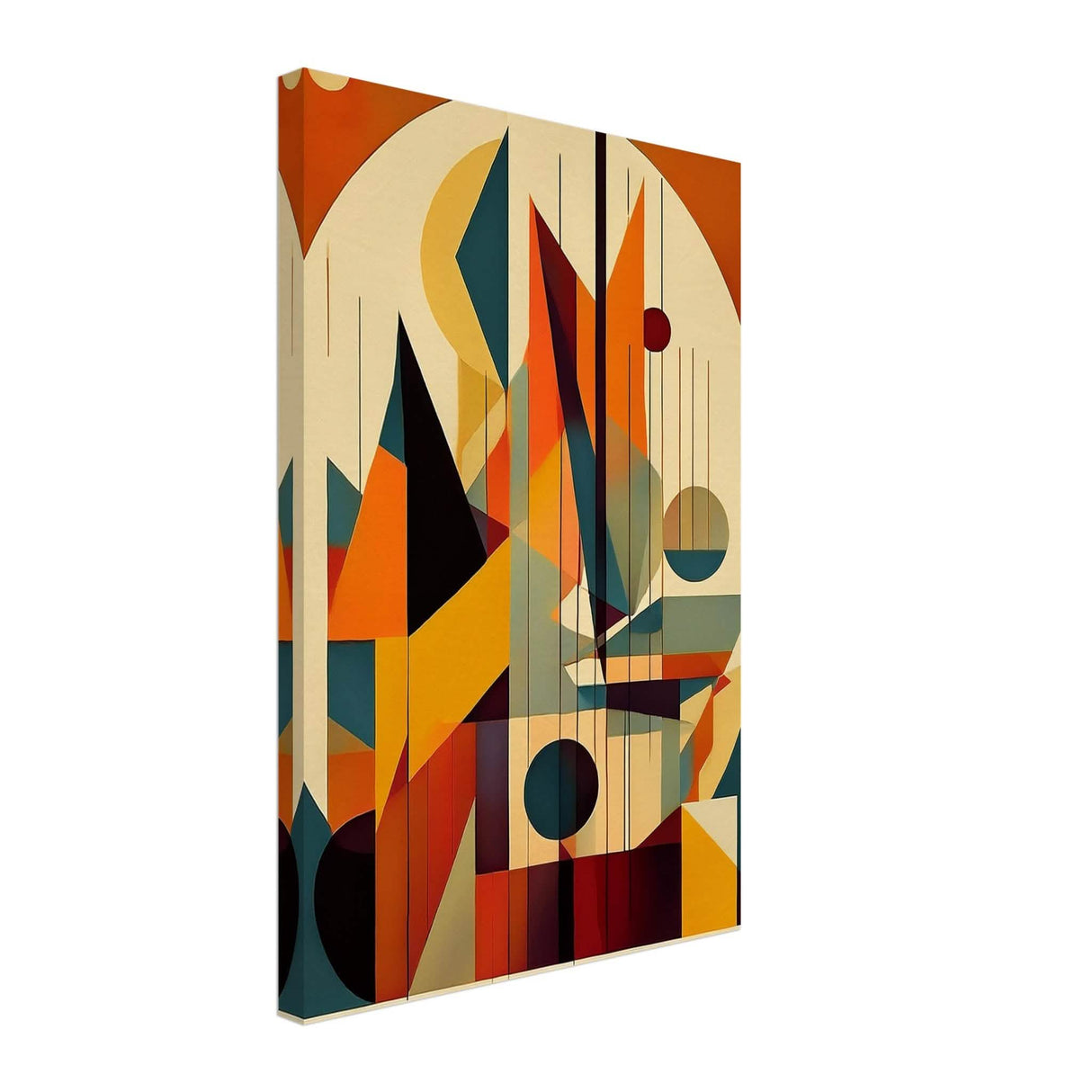 Da Vinci Geometric Cubism Modern Wall Art - Canvas - 40x60 cm / 16x24″ - Thick