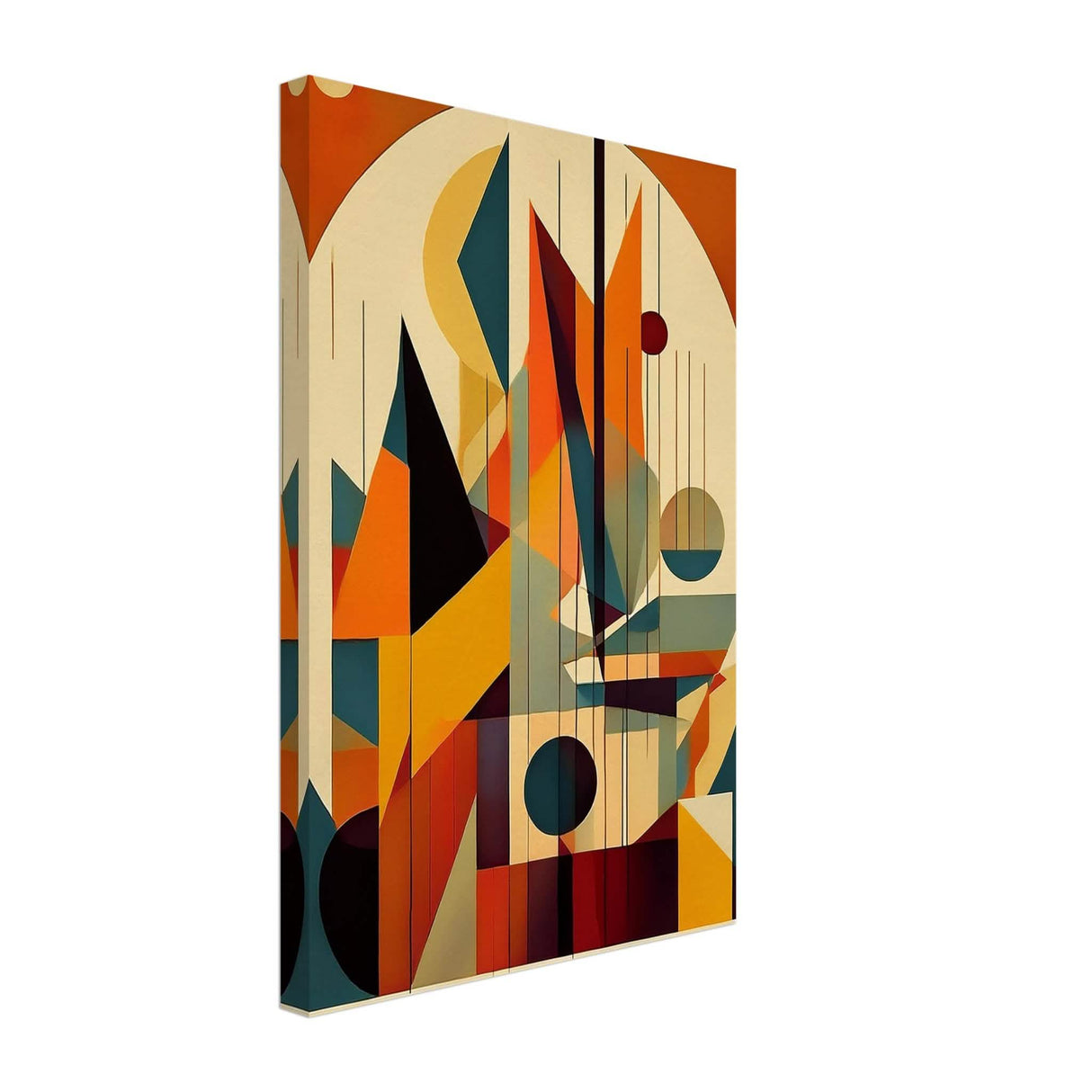 Da Vinci Geometric Cubism Modern Wall Art - Canvas - 30x45 cm / 12x18″ - Slim