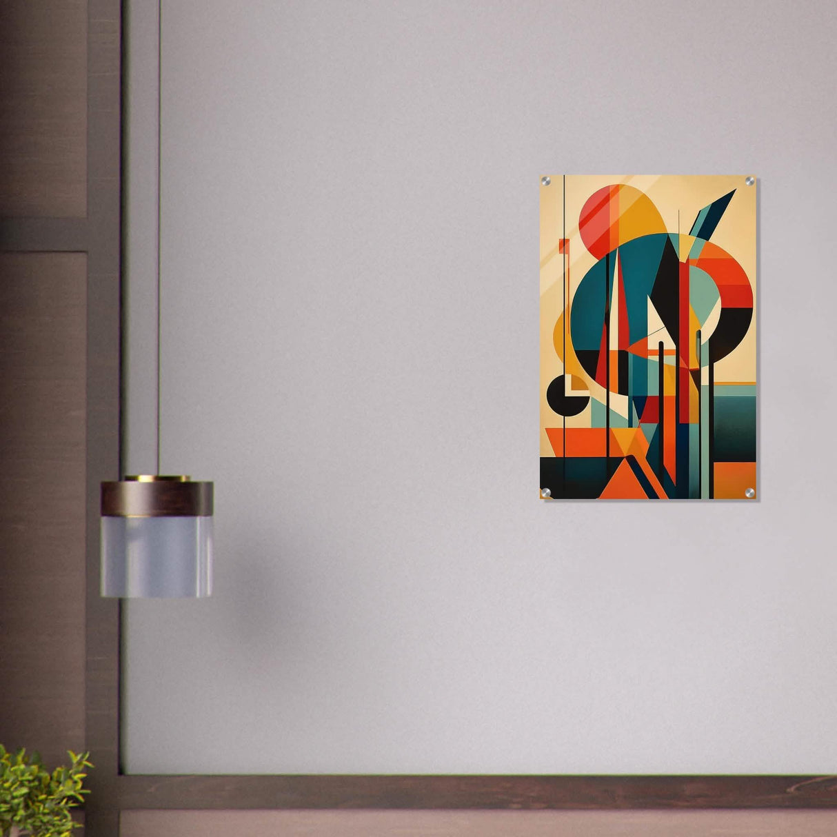 Da Vinci Geometric Modern Art - Acrylic Print - 50x75 cm / 20x30″ -