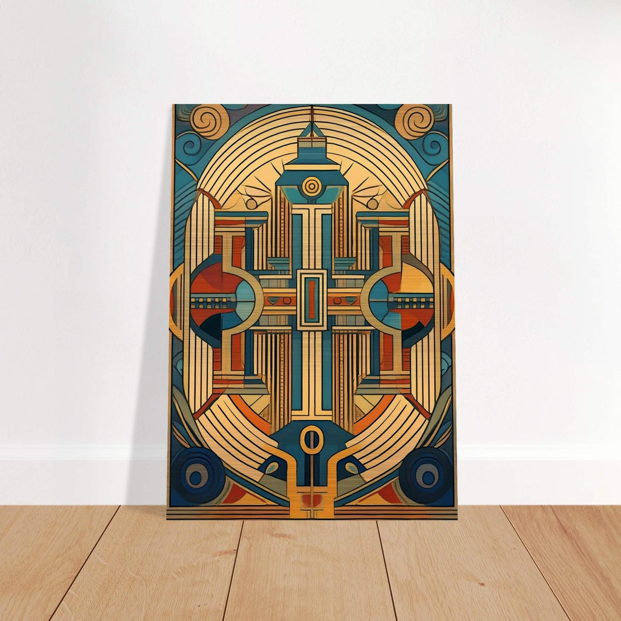 Da Vinci Geometric Modern Art - Brushed Aluminum Print - 70x100 cm / 28x40″ -