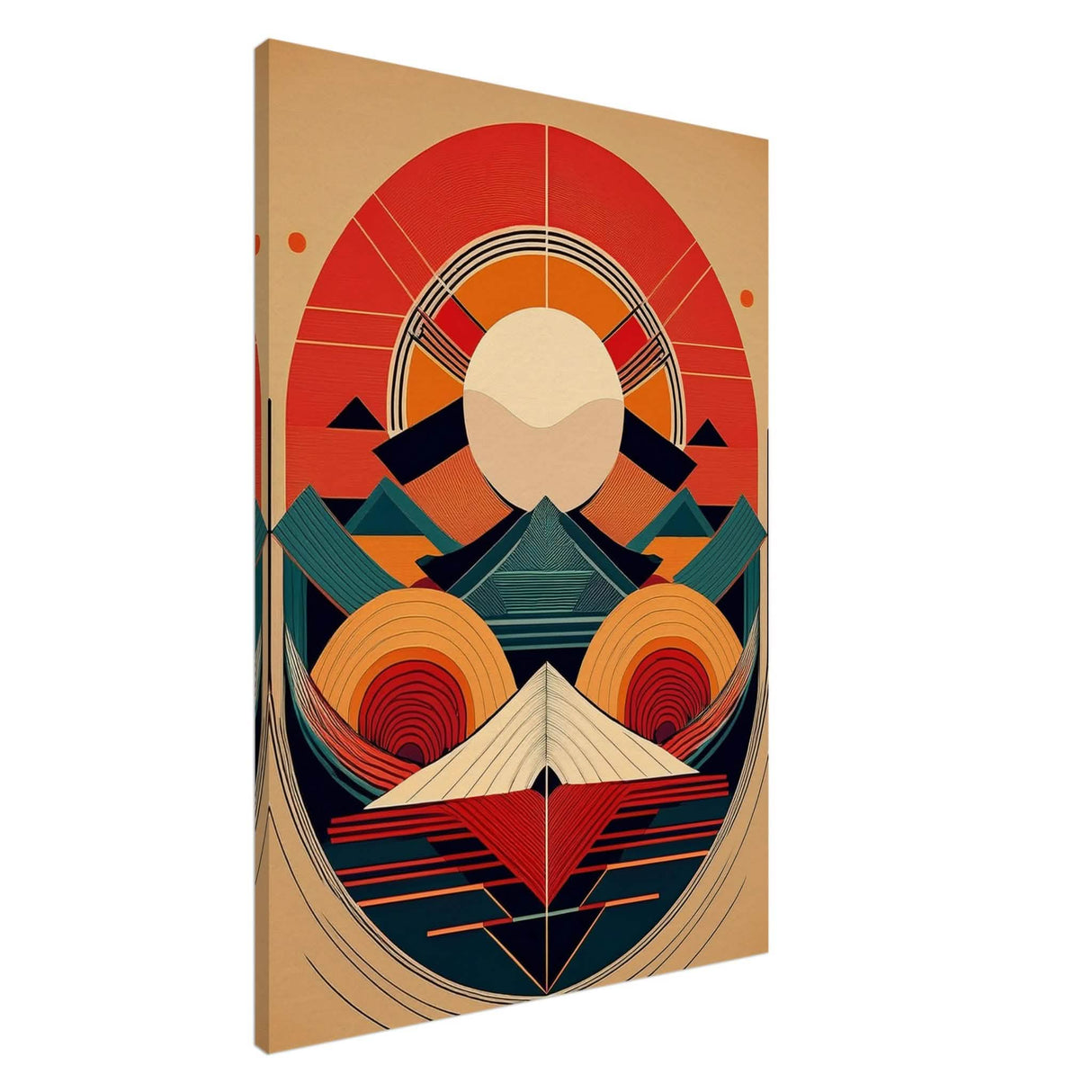 Da Vinci Geometric Modern Art - Canvas - 70x100 cm / 28x40″ - Slim