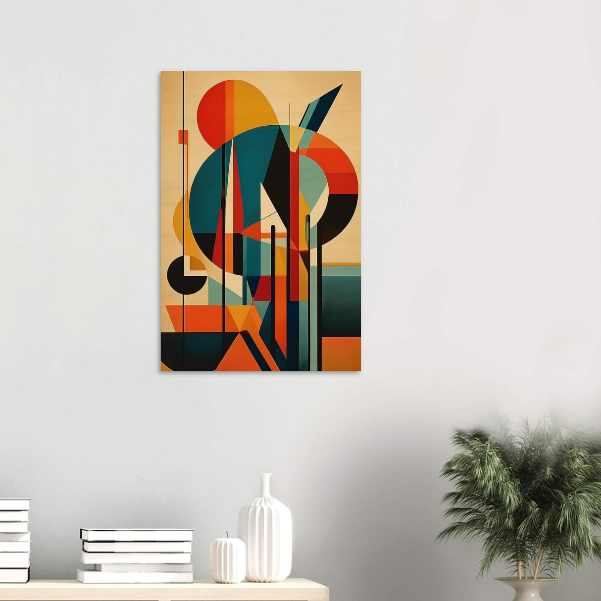 Da Vinci Geometric Modern Art - Wood Prints - 50x75 cm / 20x30″ - 10 mm