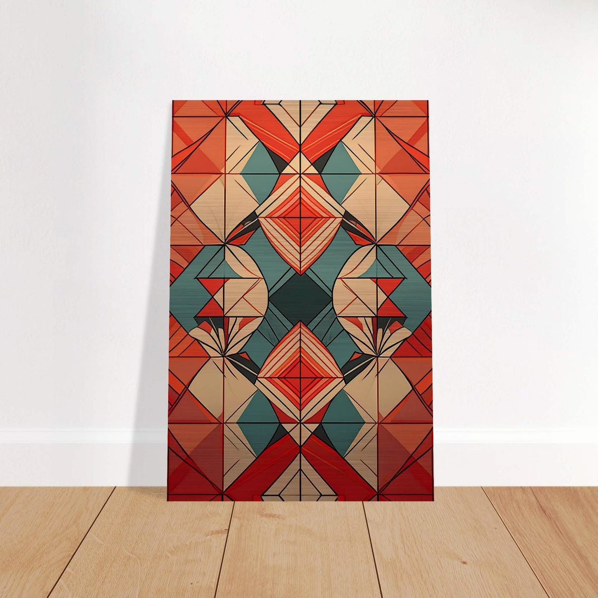 Da Vinci Geometric Modern Art - Brushed Aluminum Print - 40x60 cm / 16x24″ -