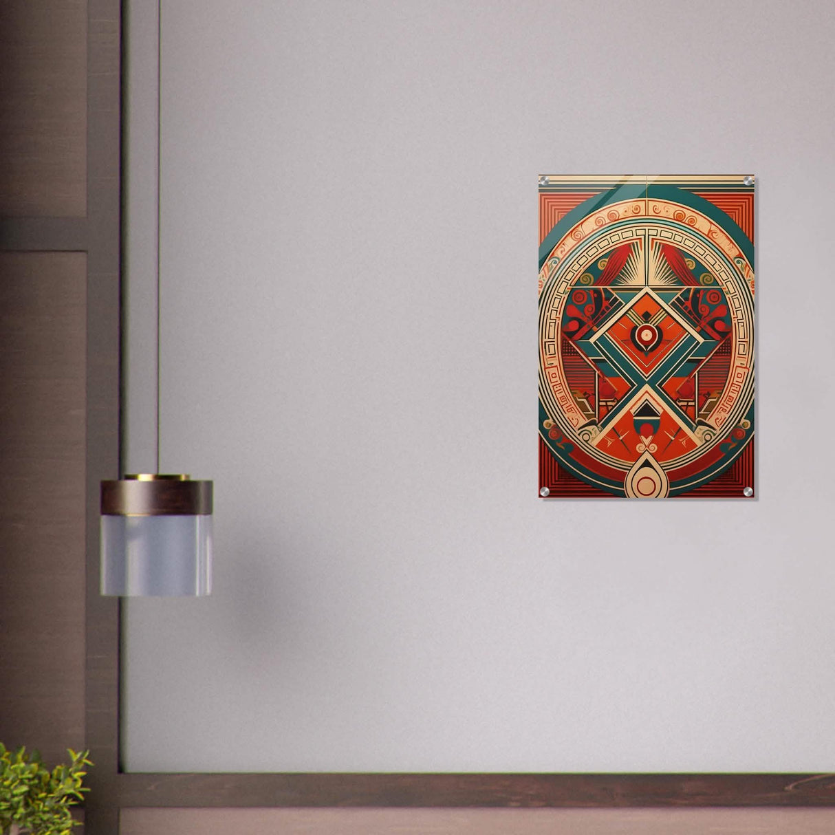 Da Vinci Geometric Modern Art - Acrylic Print - 50x75 cm / 20x30″ -