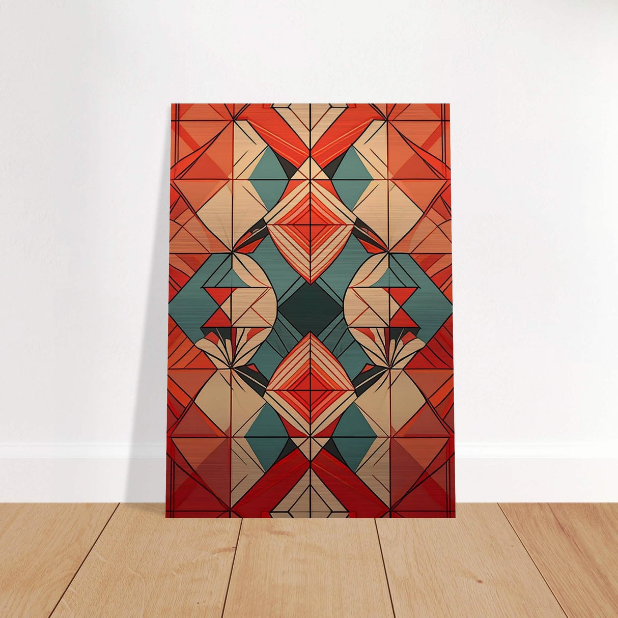 Da Vinci Geometric Modern Art - Brushed Aluminum Print - 70x100 cm / 28x40″ -