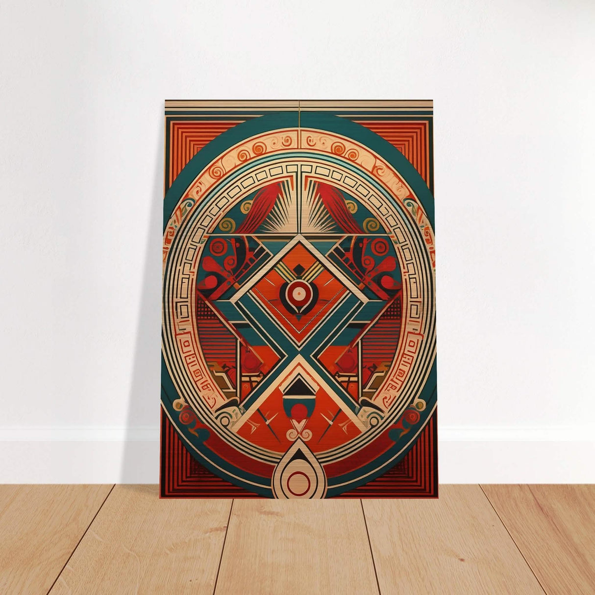 Da Vinci Geometric Modern Art - Brushed Aluminum Print - 70x100 cm / 28x40″ -