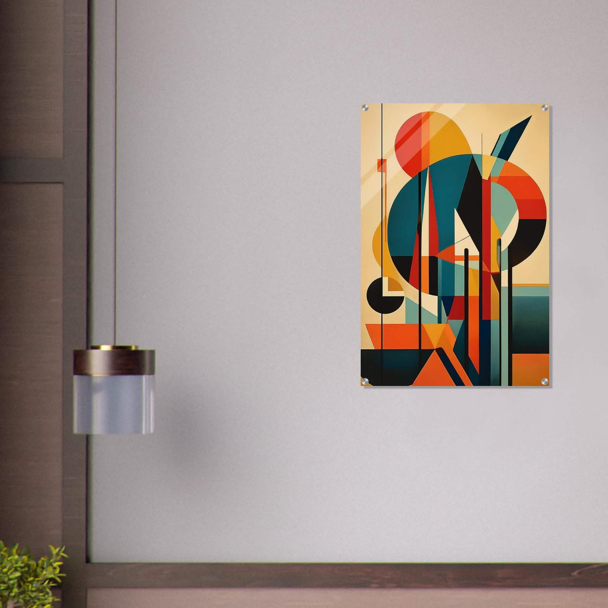 Da Vinci Geometric Modern Art - Acrylic Print - 60x90 cm / 24x36″ -