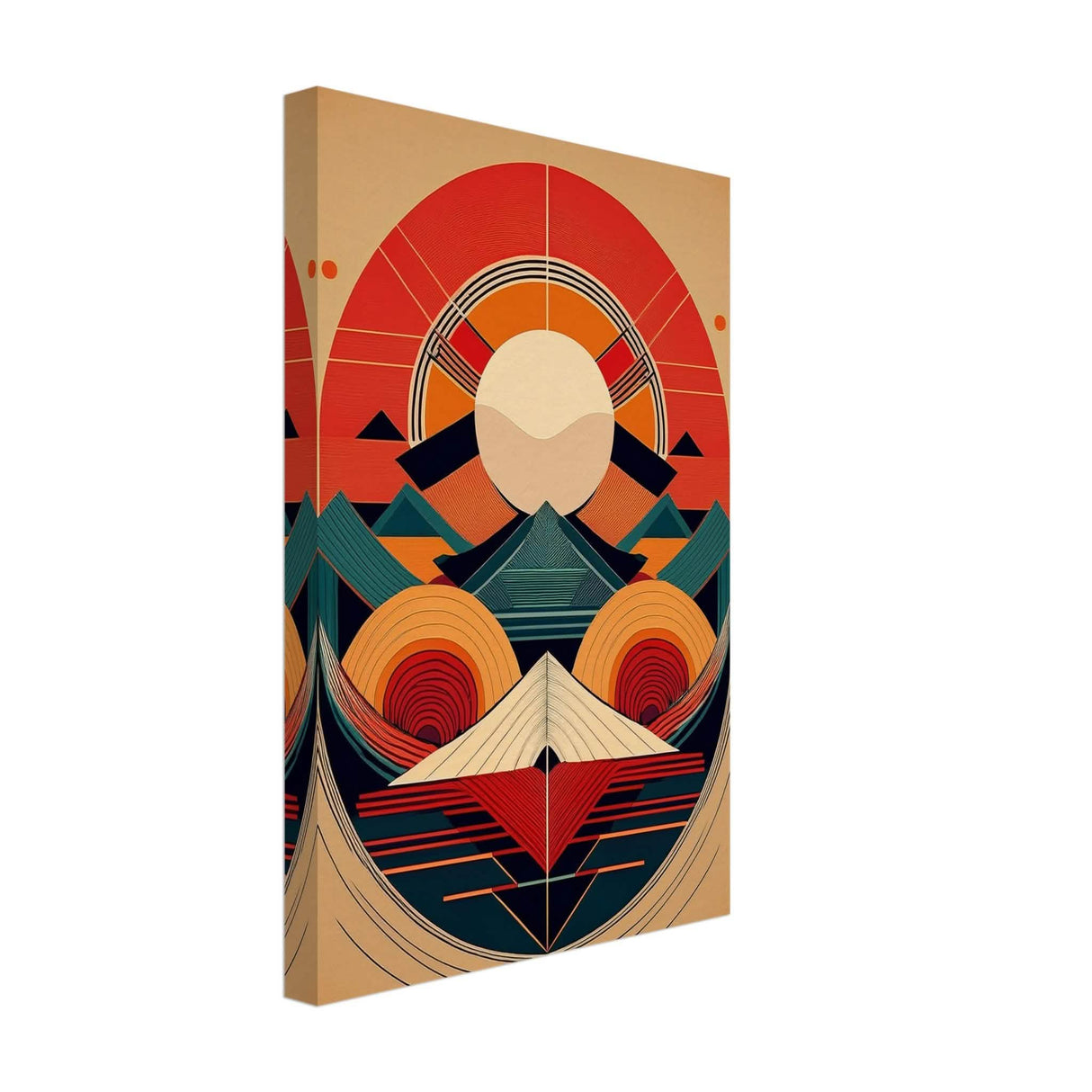 Da Vinci Geometric Modern Art - Canvas - 30x45 cm / 12x18″ - Thick