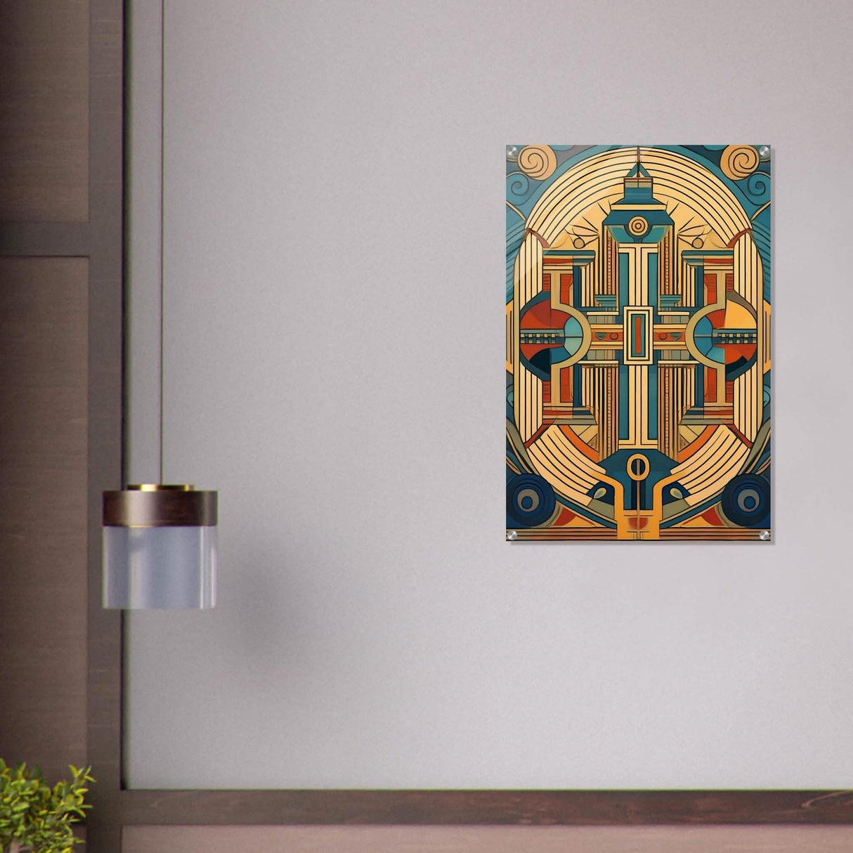 Da Vinci Geometric Modern Art - Acrylic Print - 60x90 cm / 24x36″ -