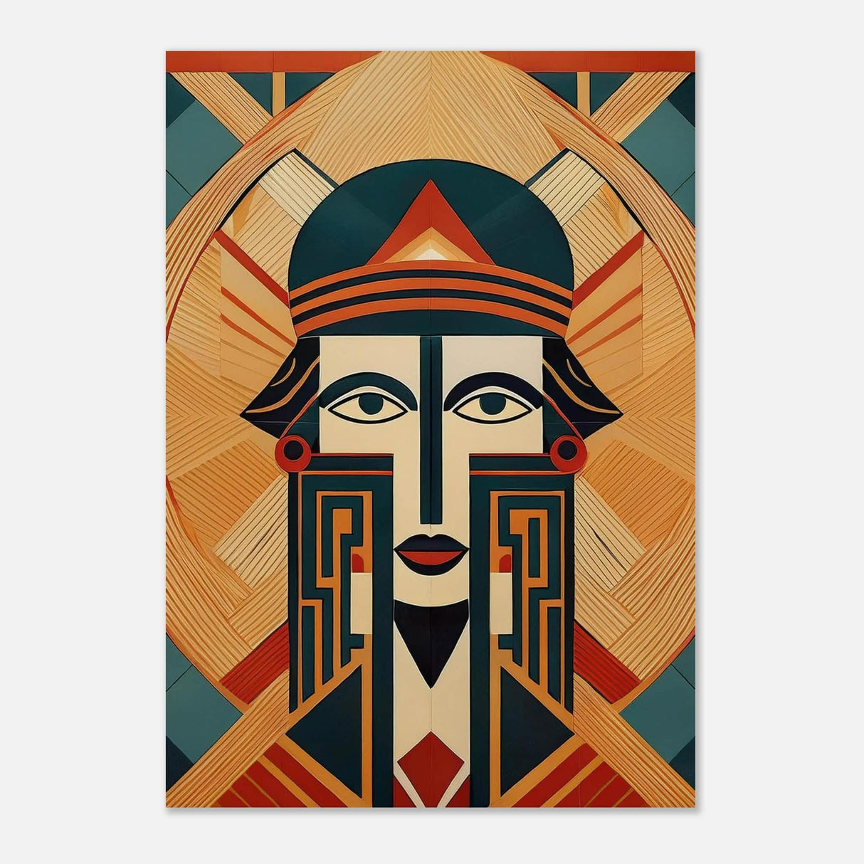 Da Vinci Geometric Modern Art - Aluminum Print - 70x100 cm / 28x40″ -