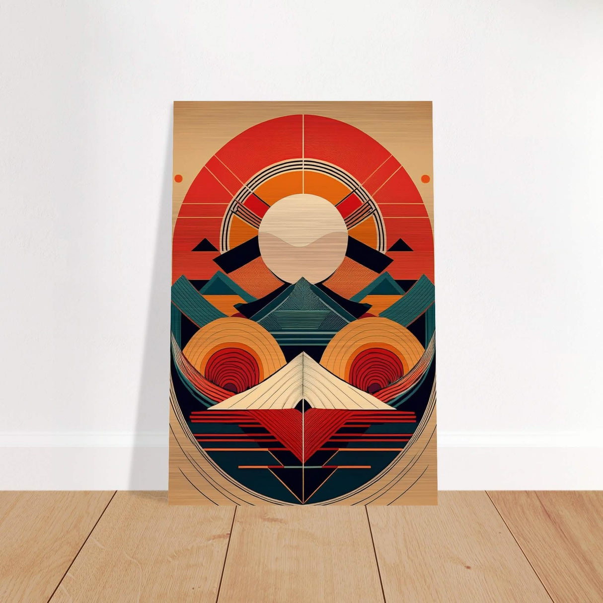 Da Vinci Geometric Modern Art - Brushed Aluminum Print - 40x60 cm / 16x24″ -