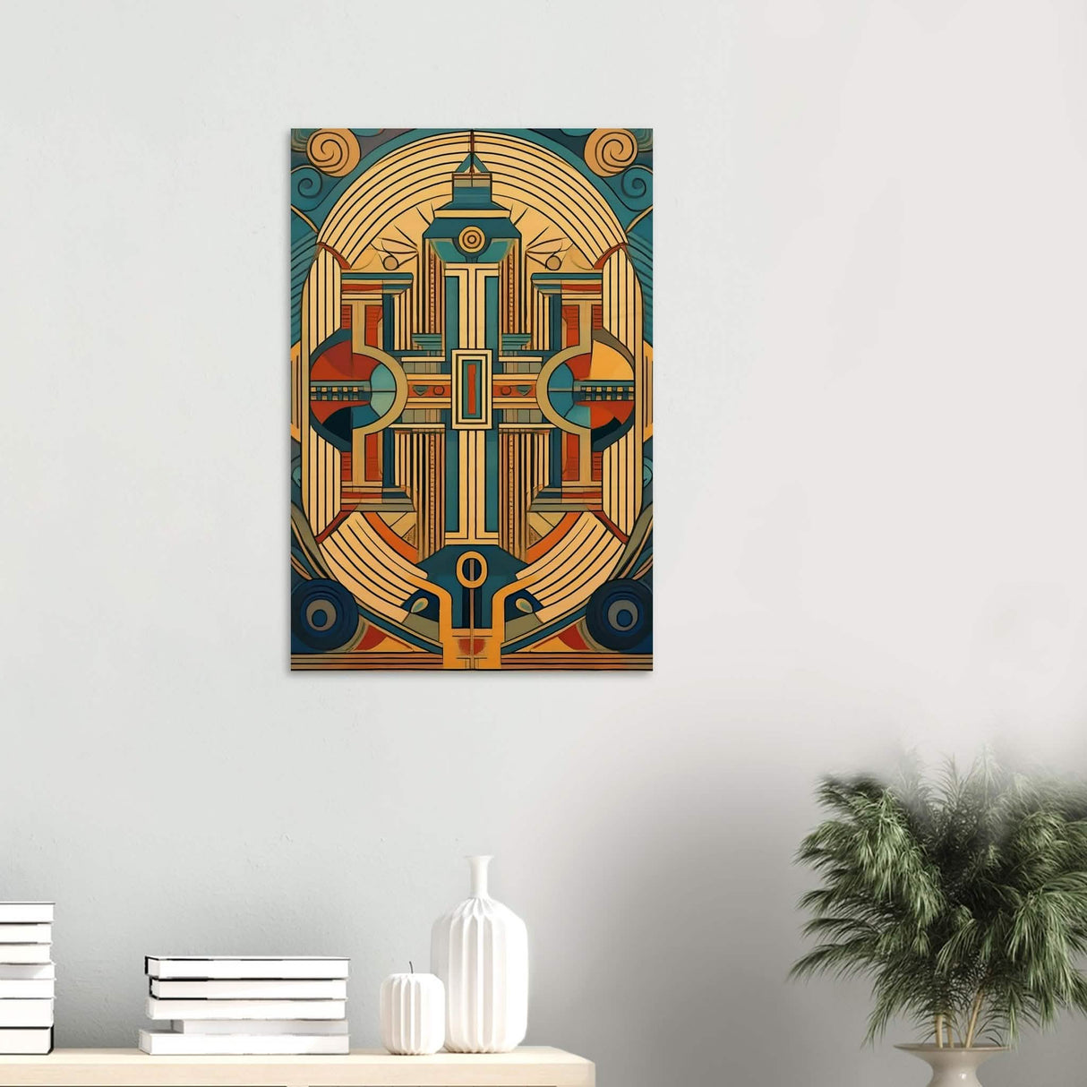Da Vinci Geometric Modern Art - Wood Prints - 50x75 cm / 20x30″ - 10 mm