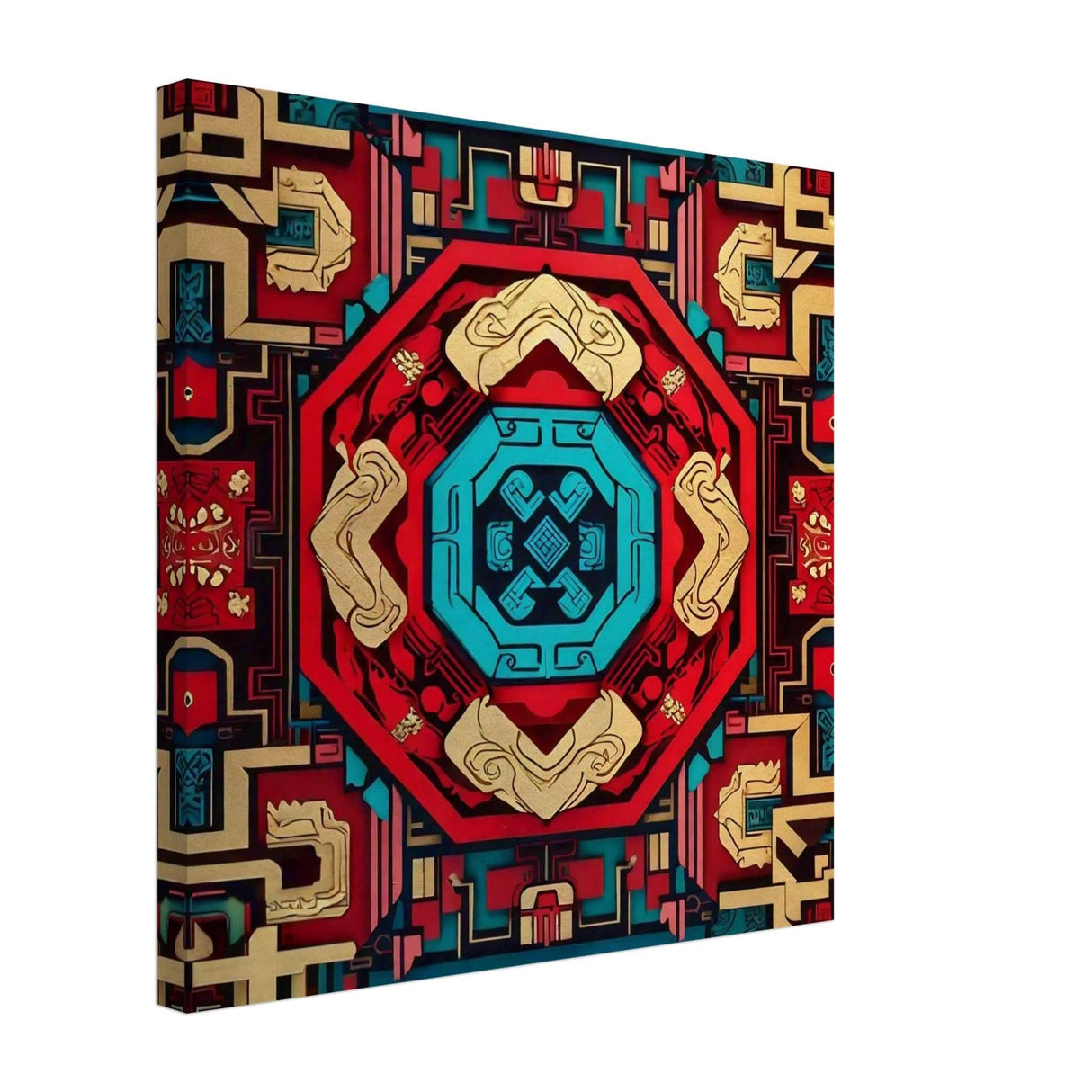 Da Vinci Geometric Modern Art - Canvas - 50x50 cm / 20x20″ - Thick