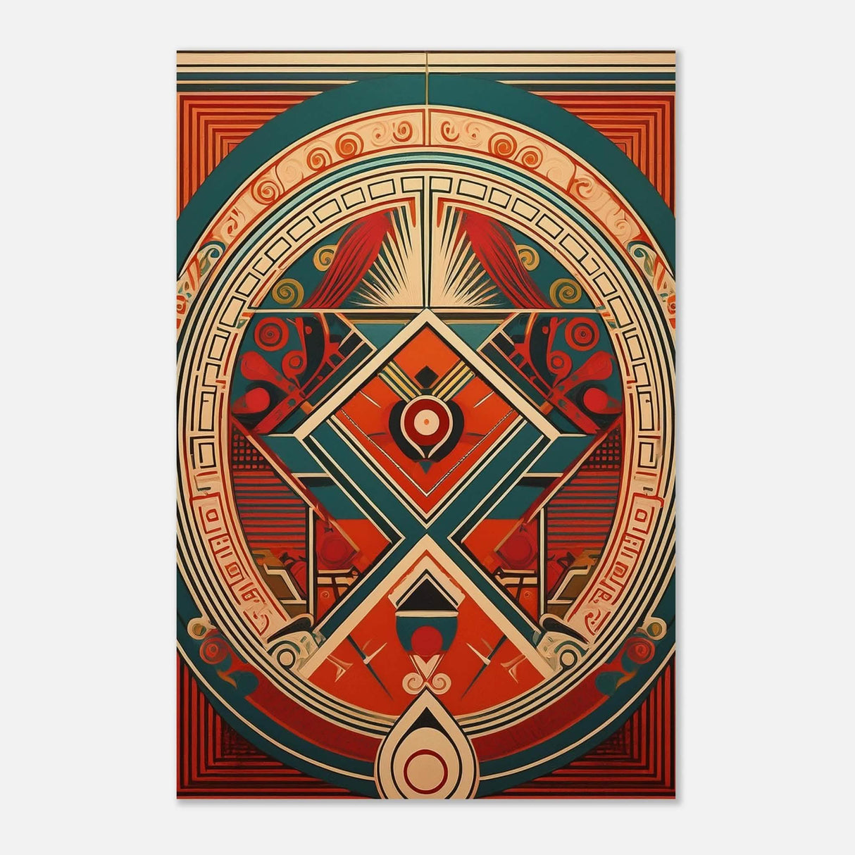 Da Vinci Geometric Modern Art - Aluminum Print - 40x60 cm / 16x24″ -