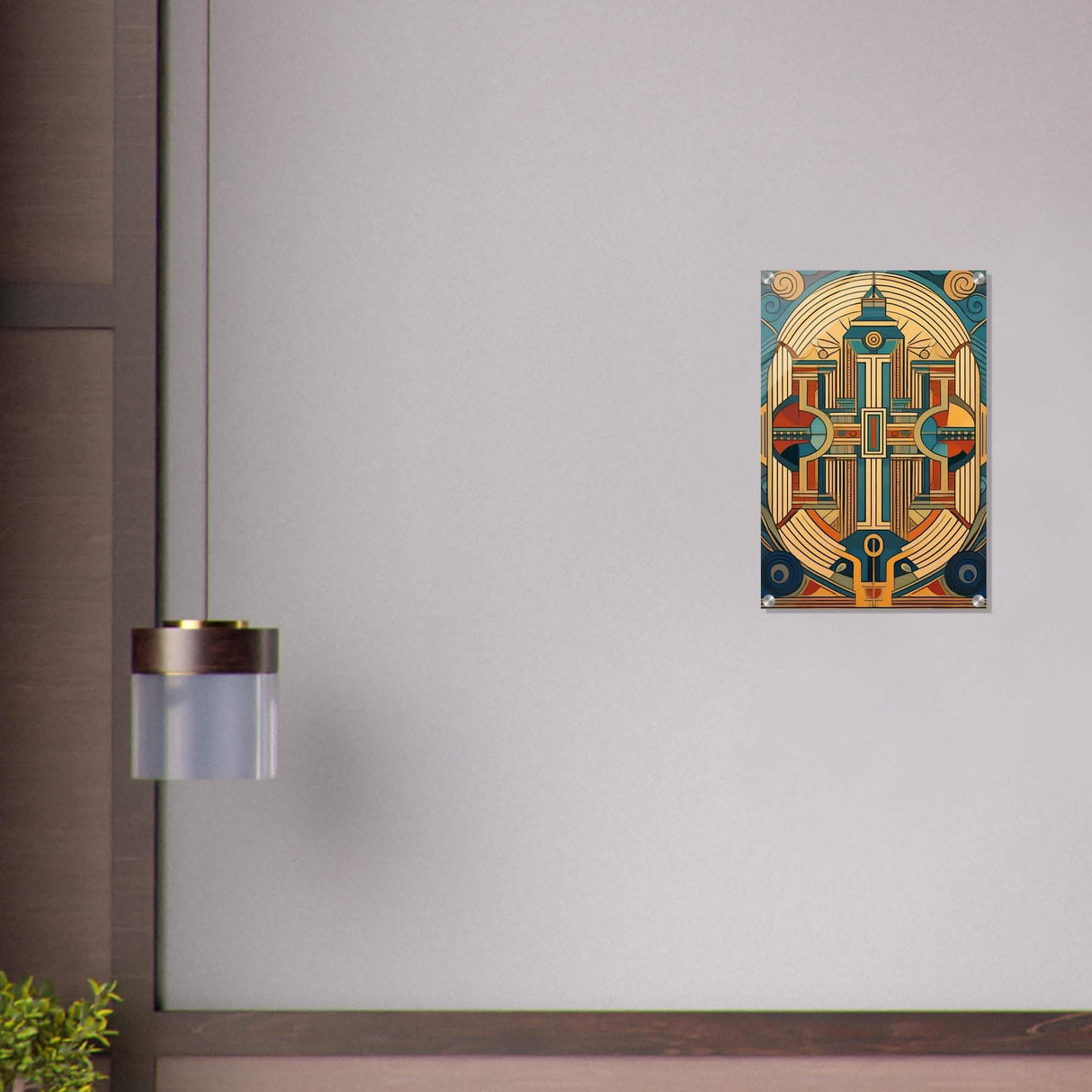 Da Vinci Geometric Modern Art - Acrylic Print - 40x60 cm / 16x24″ -