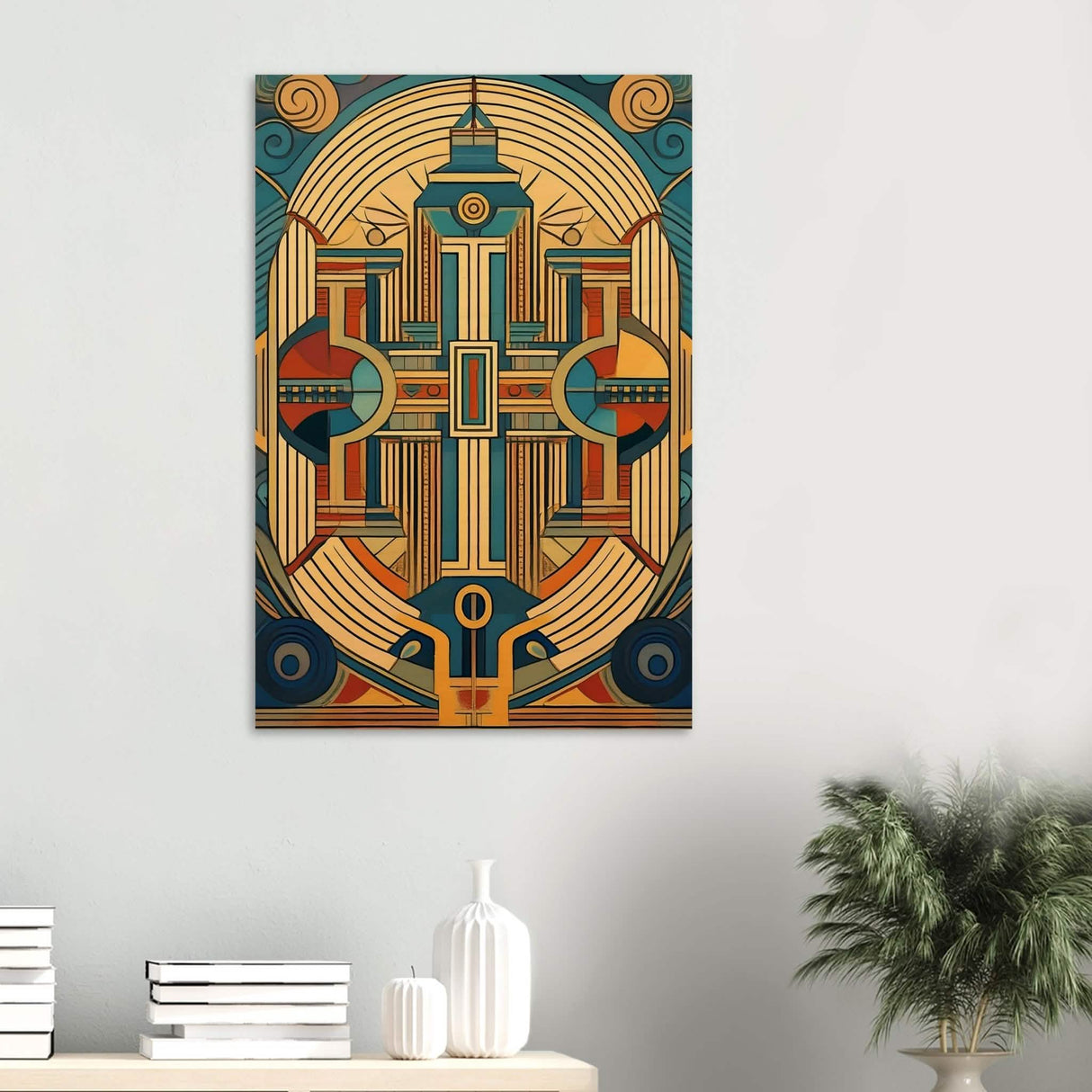 Da Vinci Geometric Modern Art - Wood Prints - 60x90 cm / 24x36″ - 10 mm