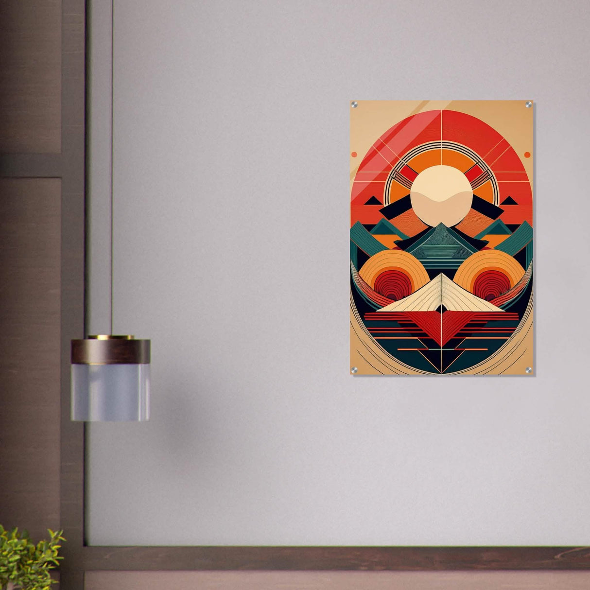 Da Vinci Geometric Modern Art - Acrylic Print - 60x90 cm / 24x36″ -