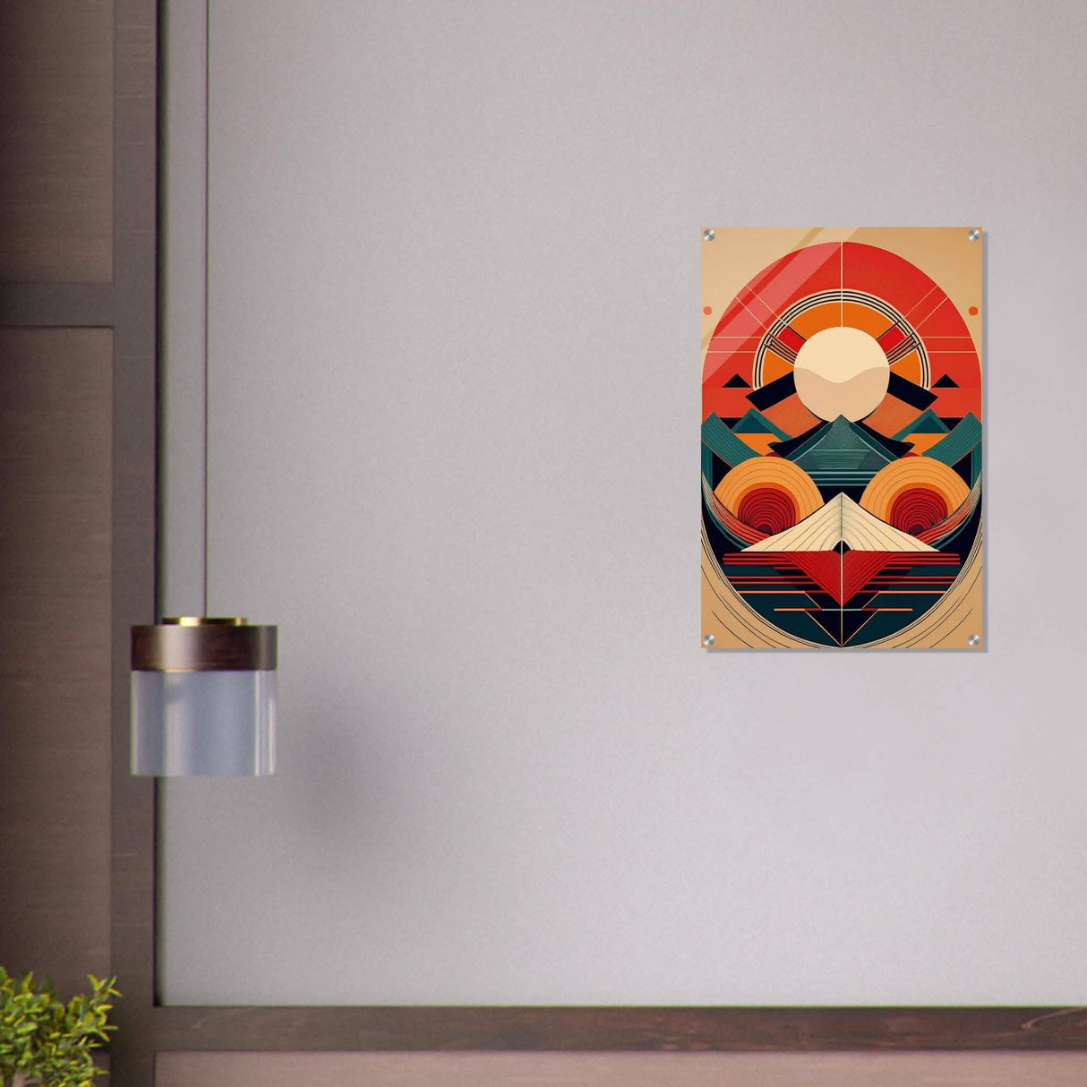 Da Vinci Geometric Modern Art - Acrylic Print - 50x75 cm / 20x30″ -