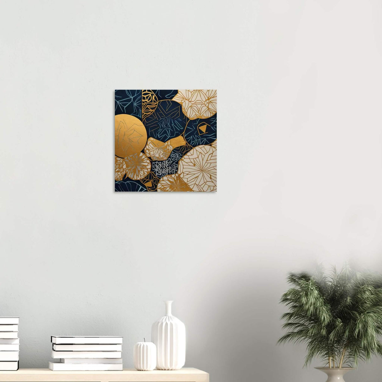 Da Vinci Geometric Modern Art - Wood Prints - 40x40 cm / 16x16″ - 20 mm