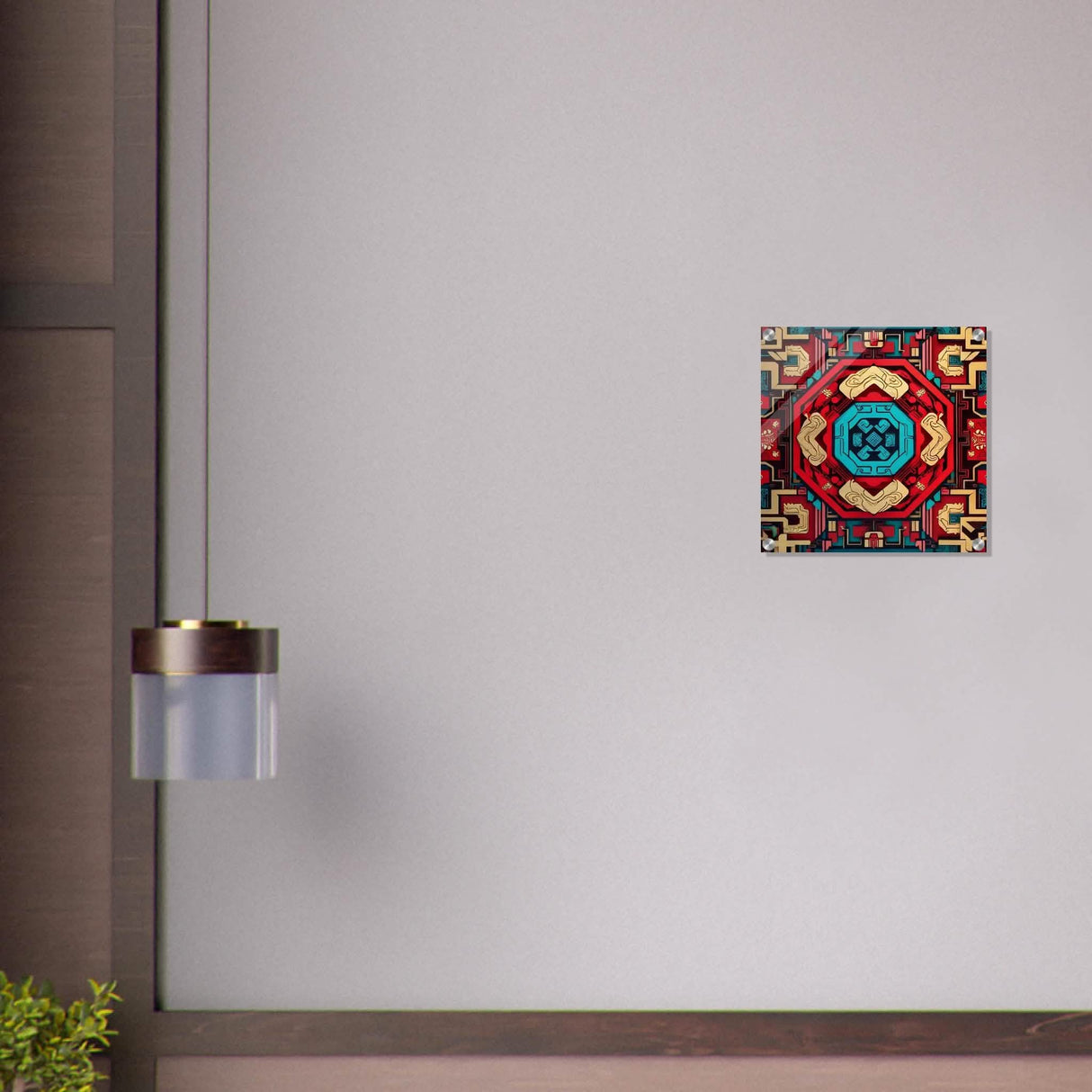 Da Vinci Geometric Modern Art - Acrylic Print - 40x40 cm / 16x16″ -