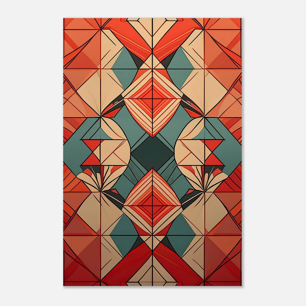 Da Vinci Geometric Modern Art - Aluminum Print - 30x45 cm / 12x18″ -