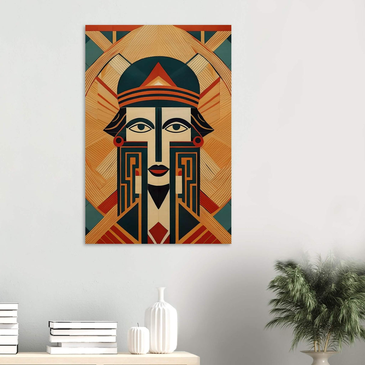 Da Vinci Geometric Modern Art - Wood Prints - 60x90 cm / 24x36″ - 10 mm