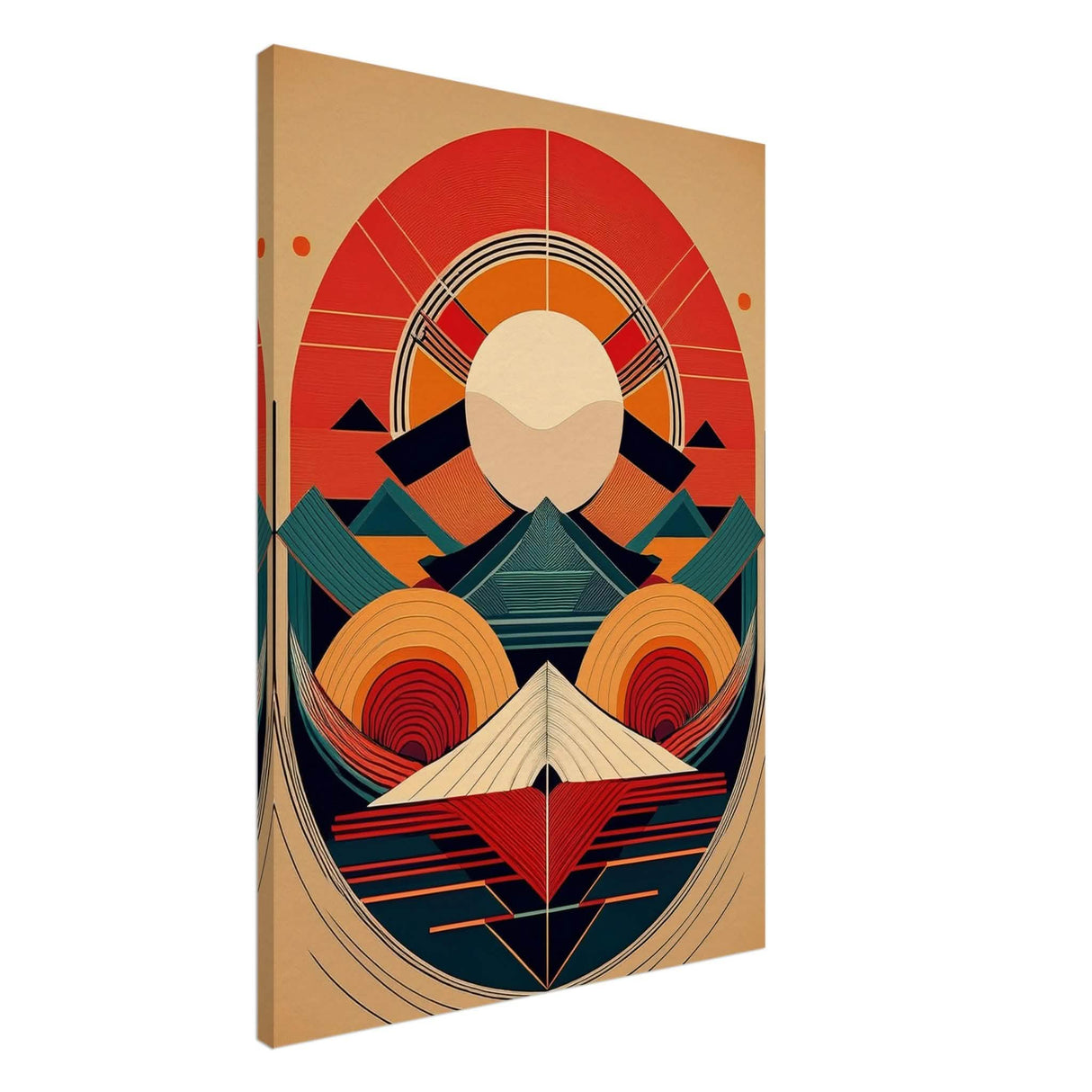 Da Vinci Geometric Modern Art - Canvas - 70x100 cm / 28x40″ - Thick