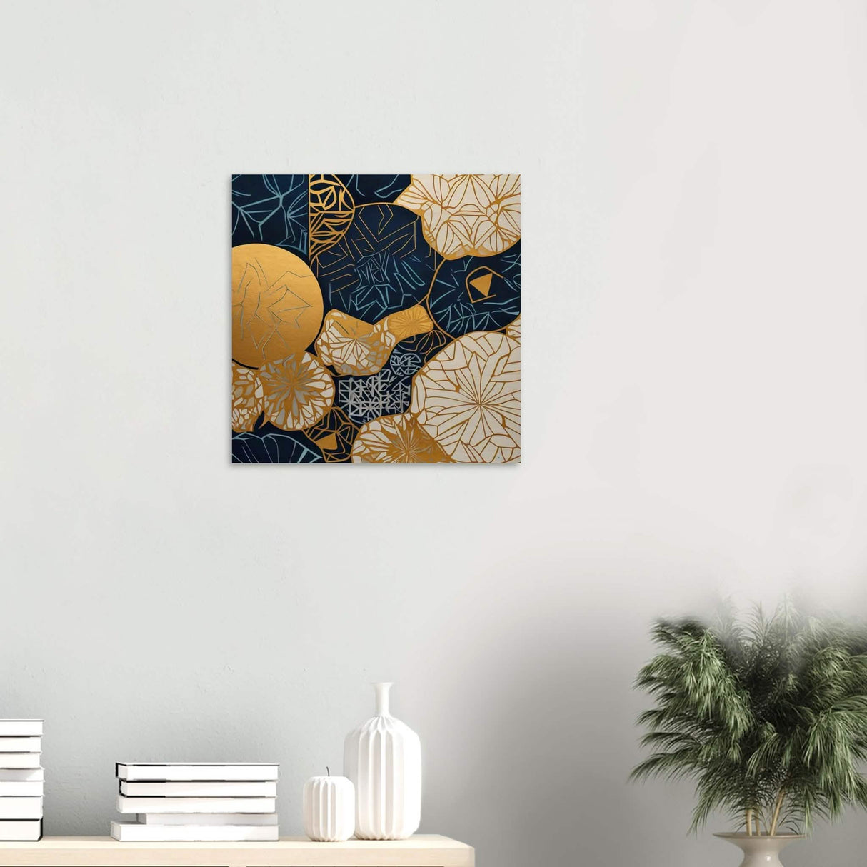 Da Vinci Geometric Modern Art - Wood Prints - 50x50 cm / 20x20″ - 10 mm