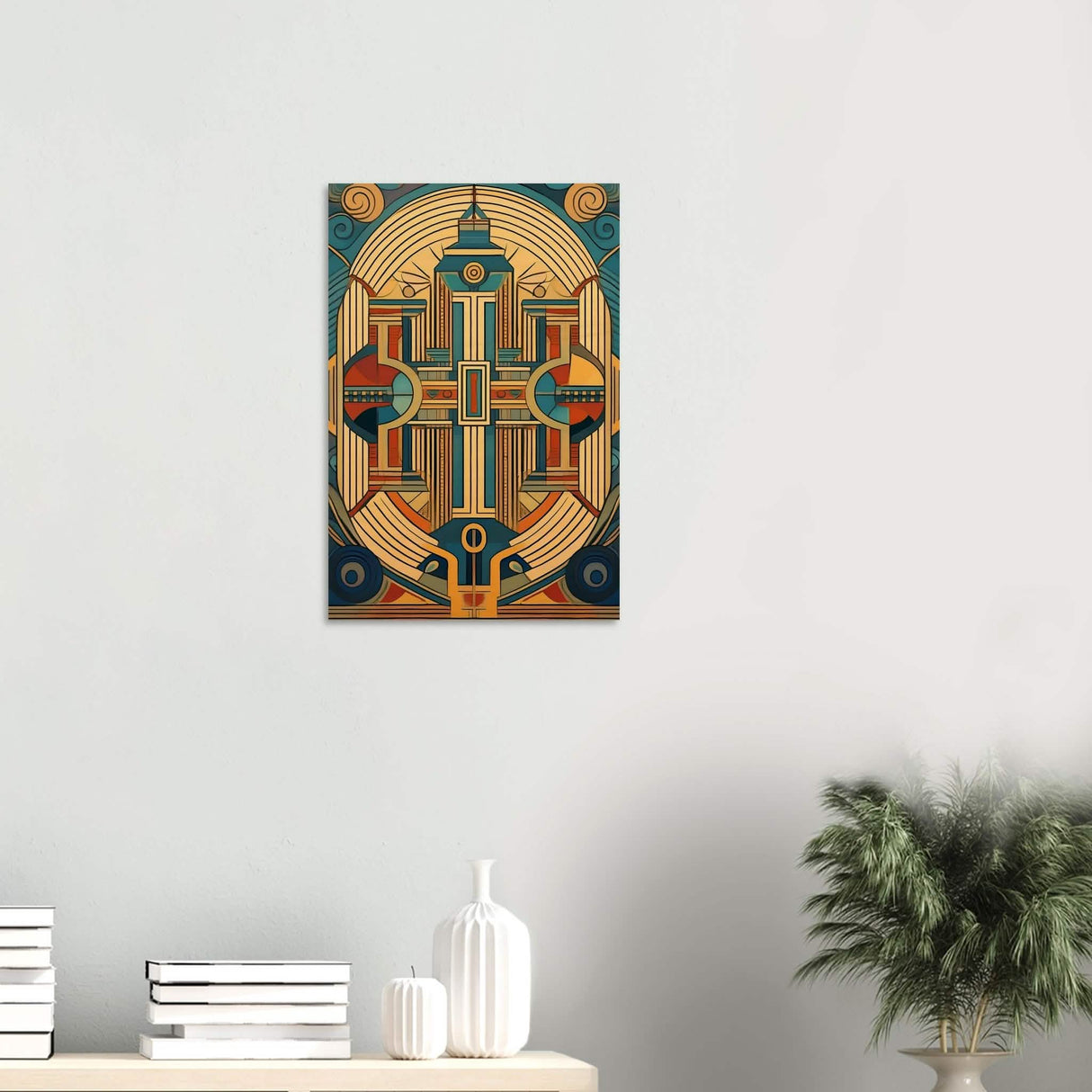 Da Vinci Geometric Modern Art - Wood Prints - 40x60 cm / 16x24″ - 20 mm