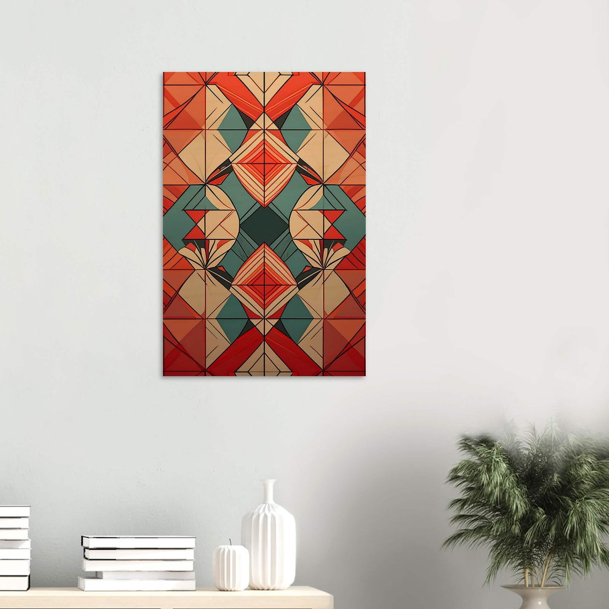 Da Vinci Geometric Modern Art - Wood Prints - 50x75 cm / 20x30″ - 20 mm