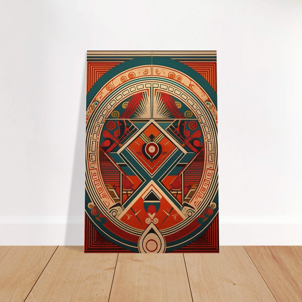 Da Vinci Geometric Modern Art - Brushed Aluminum Print - 50x75 cm / 20x30″ -