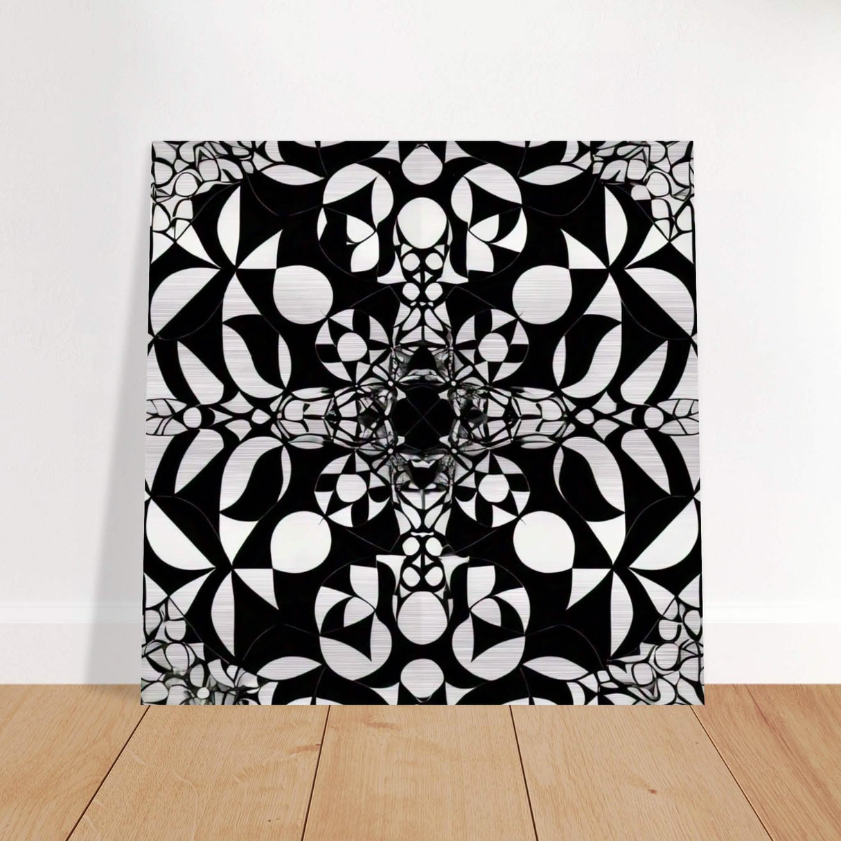 Da Vinci Geometric Modern Art - Brushed Aluminum Print - 60x60 cm / 24x24″ -