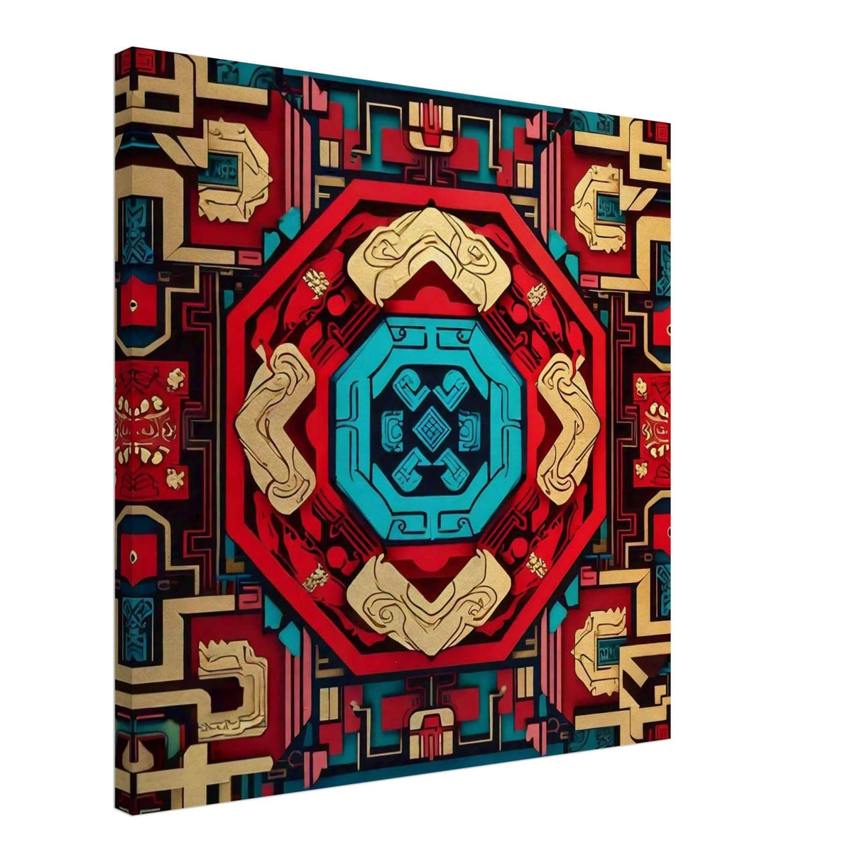 Da Vinci Geometric Modern Art - Canvas - 60x60 cm / 24x24″ - Slim