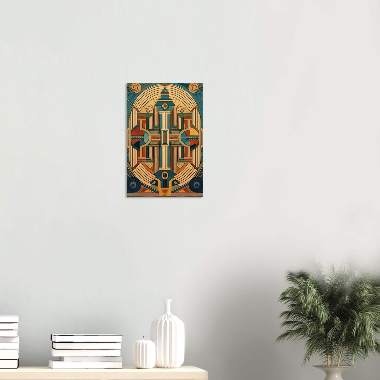 Da Vinci Geometric Modern Art - Wood Prints - 30x45 cm / 12x18″ - 10 mm