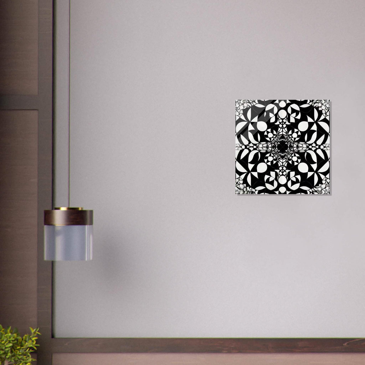 Da Vinci Geometric Modern Art - Acrylic Print - 50x50 cm / 20x20″ -