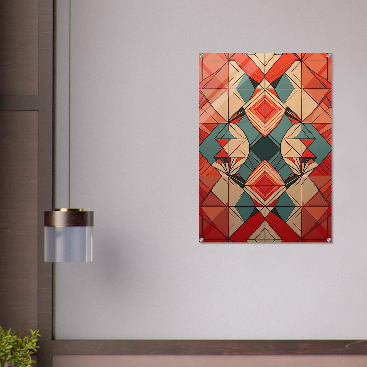 Da Vinci Geometric Modern Art - Acrylic Print - 70x100 cm / 28x40″ -