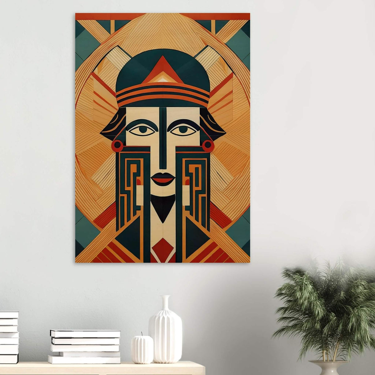 Da Vinci Geometric Modern Art - Wood Prints - 70x100 cm / 28x40″ - 20 mm