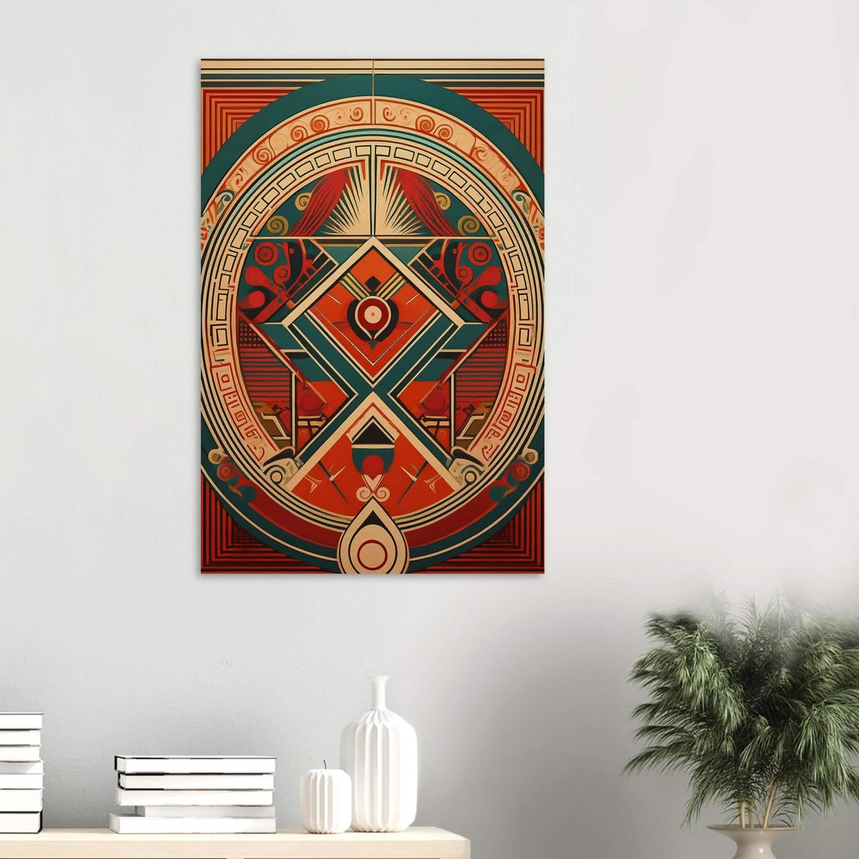Da Vinci Geometric Modern Art - Wood Prints - 60x90 cm / 24x36″ - 10 mm