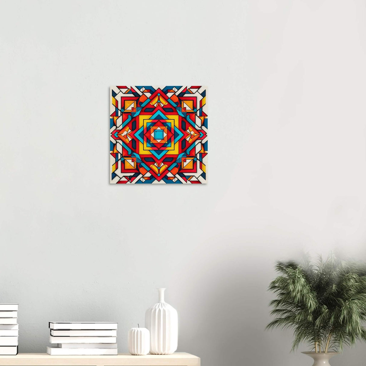 Da Vinci Geometric Modern Art - Wood Prints - 40x40 cm / 16x16″ - 20 mm