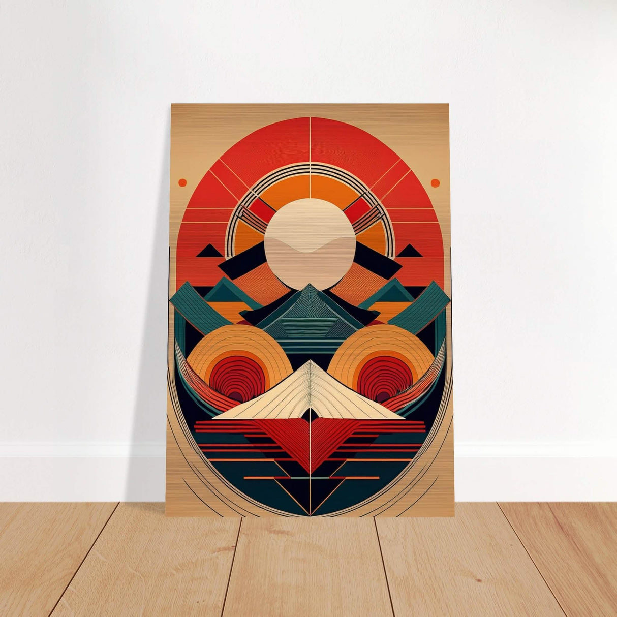 Da Vinci Geometric Modern Art - Brushed Aluminum Print - 70x100 cm / 28x40″ -