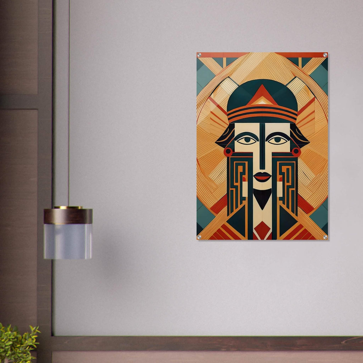 Da Vinci Geometric Modern Art - Acrylic Print - 70x100 cm / 28x40″ -