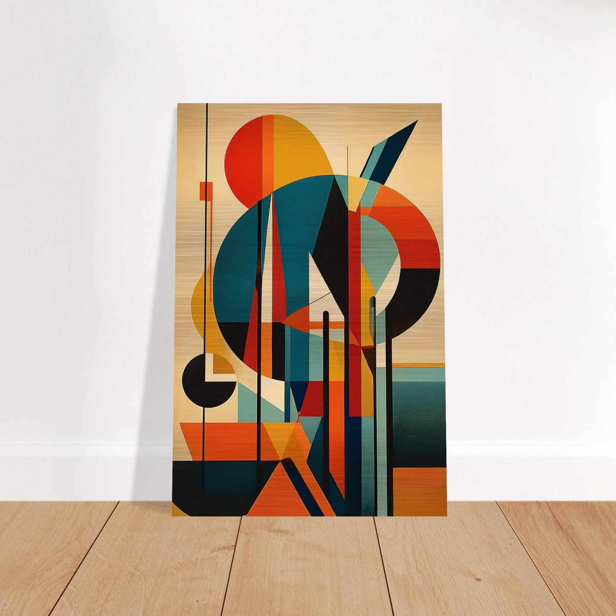 Da Vinci Geometric Modern Art - Brushed Aluminum Print - 30x45 cm / 12x18″ -