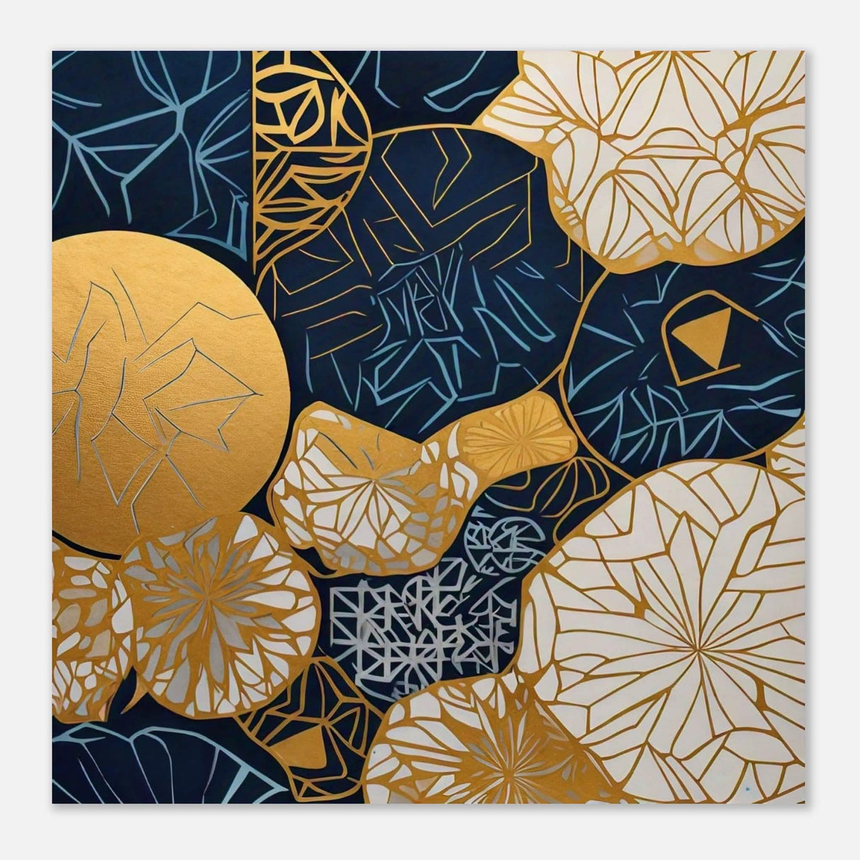 Da Vinci Geometric Modern Art - Aluminum Print - 40x40 cm / 16x16″ -