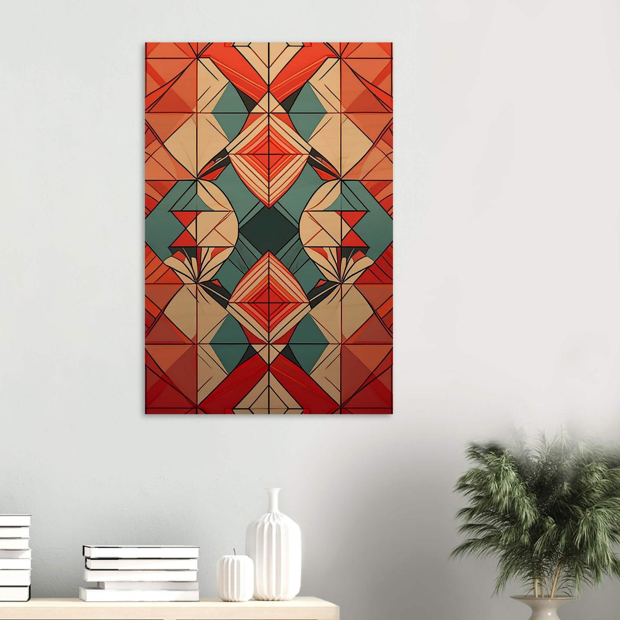 Da Vinci Geometric Modern Art - Wood Prints - 60x90 cm / 24x36″ - 20 mm