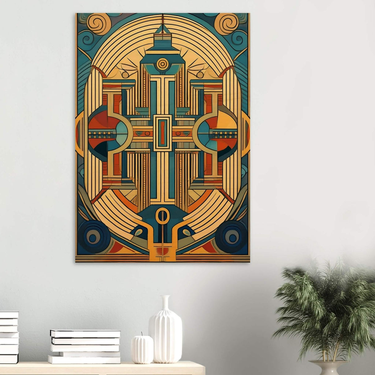 Da Vinci Geometric Modern Art - Wood Prints - 70x100 cm / 28x40″ - 10 mm