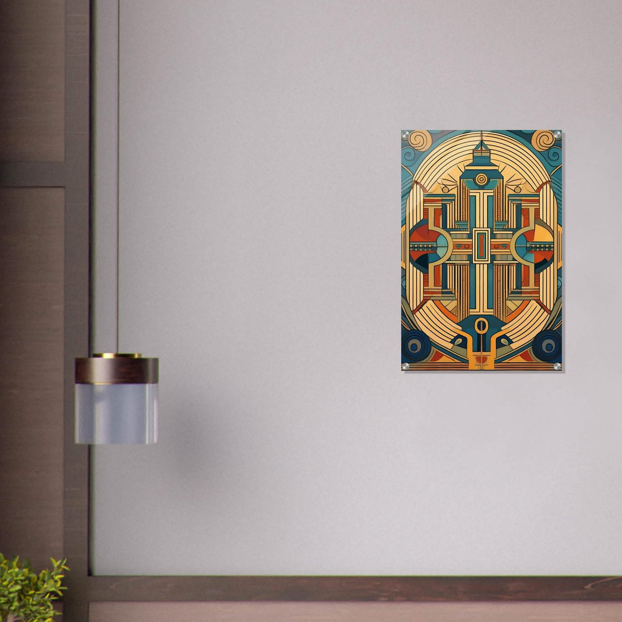 Da Vinci Geometric Modern Art - Acrylic Print - 50x75 cm / 20x30″ -