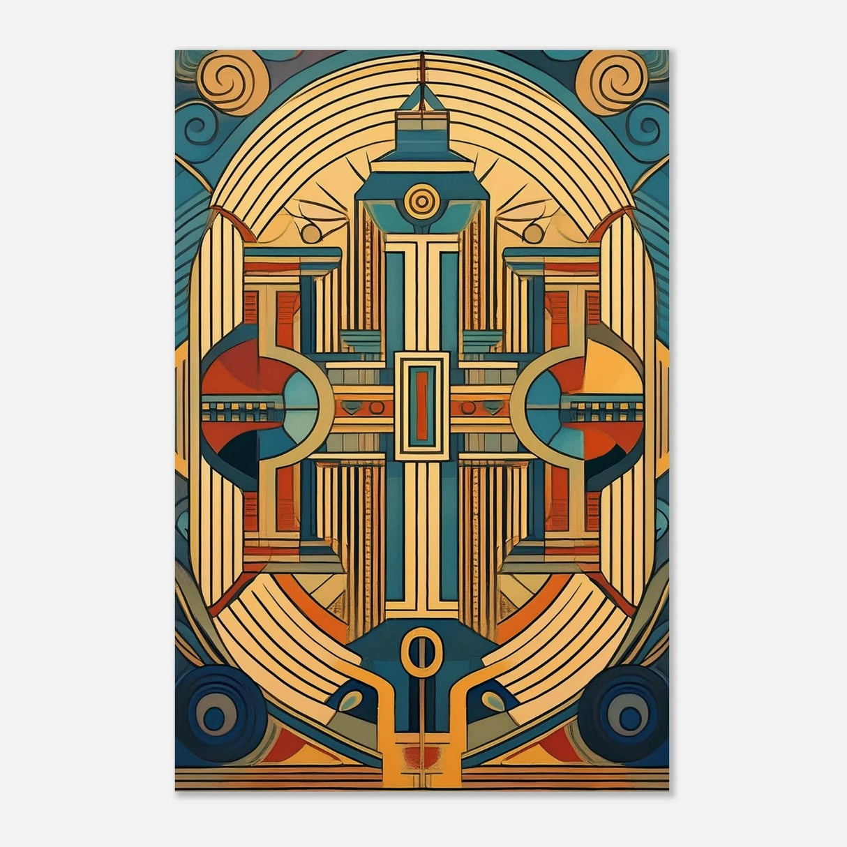 Da Vinci Geometric Modern Art - Aluminum Print - 40x60 cm / 16x24″ -