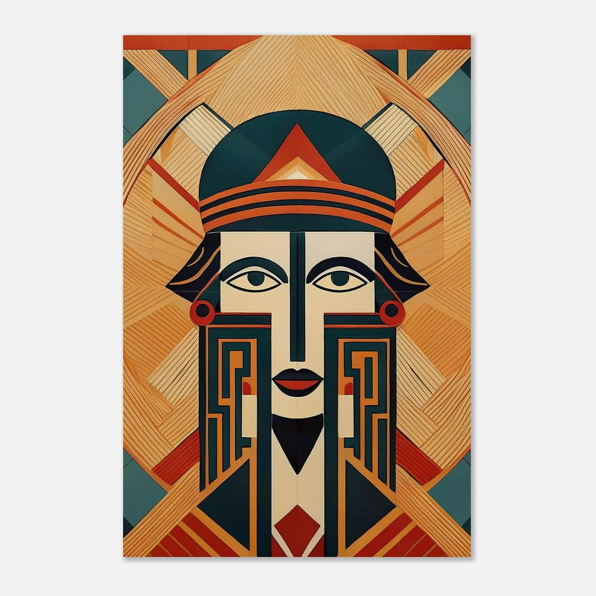 Da Vinci Geometric Modern Art - Aluminum Print - 40x60 cm / 16x24″ -