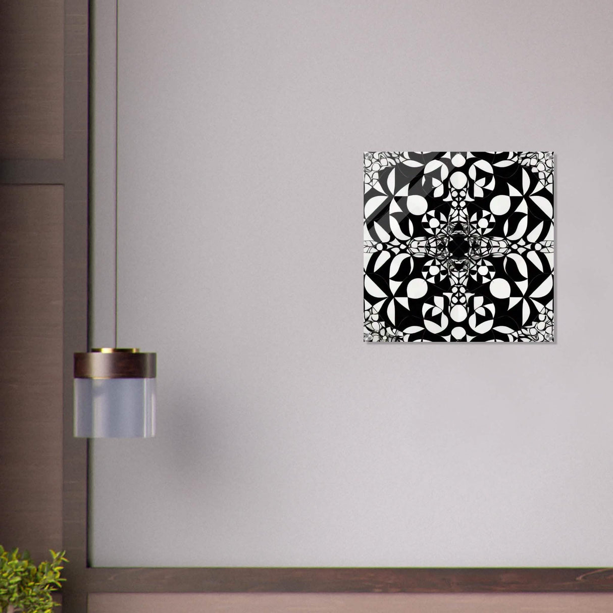 Da Vinci Geometric Modern Art - Acrylic Print - 60x60 cm / 24x24″ -